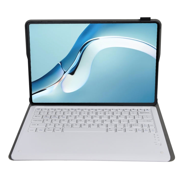 A126 For Huawei MatePad Pro 12.6 2021 Sheep Texture Ultra-thin Bluetooth Keyboard Horizontal Flip Leather Tablet Case with Holder