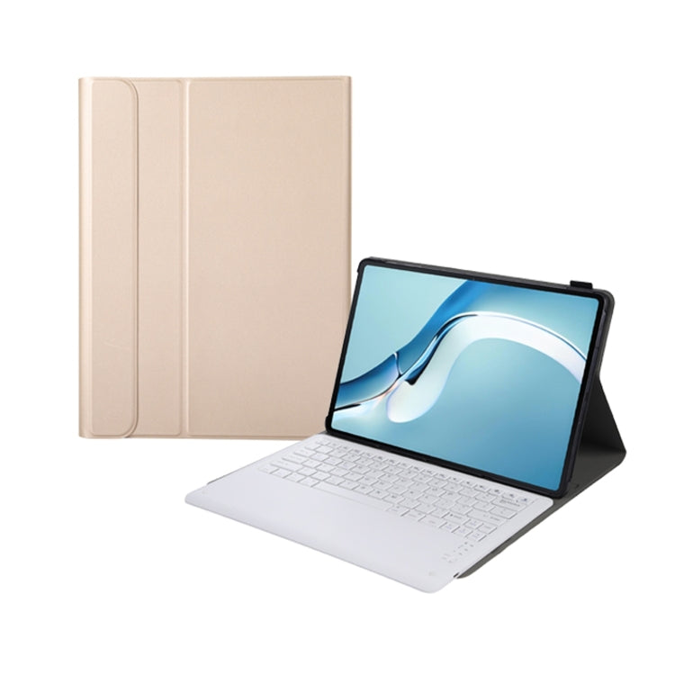 A126 For Huawei MatePad Pro 12.6 2021 Sheep Texture Ultra-thin Bluetooth Keyboard Horizontal Flip Leather Tablet Case with Holder