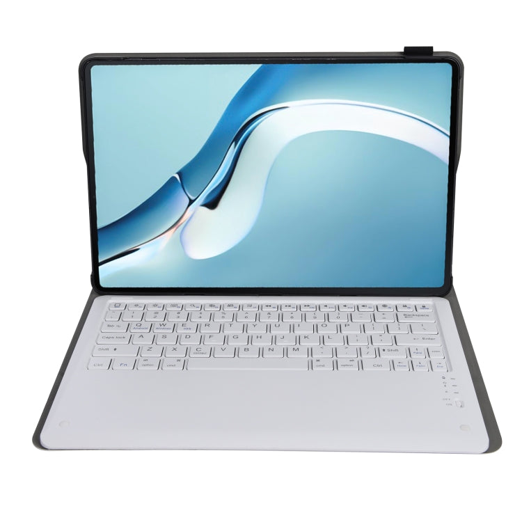 A126 For Huawei MatePad Pro 12.6 2021 Sheep Texture Ultra-thin Bluetooth Keyboard Horizontal Flip Leather Tablet Case with Holder