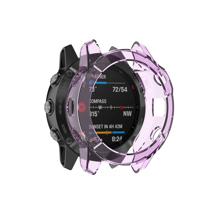For Garmin Fenix 6 / 6 Pro Smart Watch Half Coverage TPU Protective Case