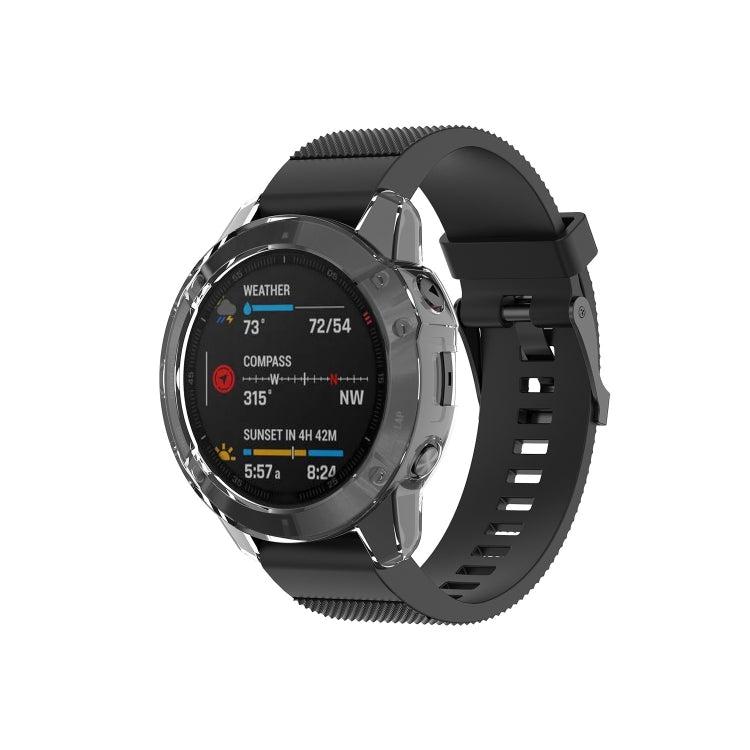 For Garmin Fenix 6 / 6 Pro Smart Watch Half Coverage TPU Protective Case