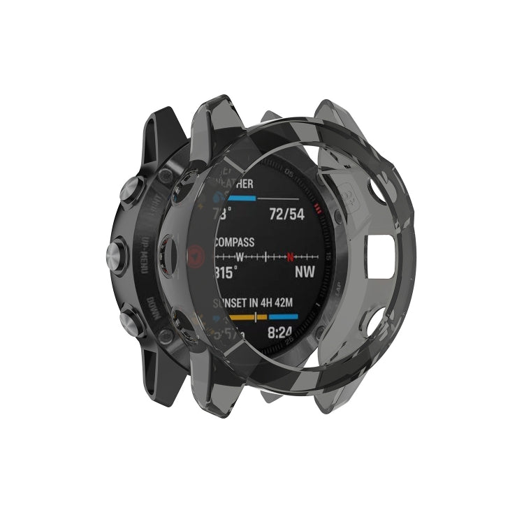 For Garmin Fenix 6 / 6 Pro Smart Watch Half Coverage TPU Protective Case