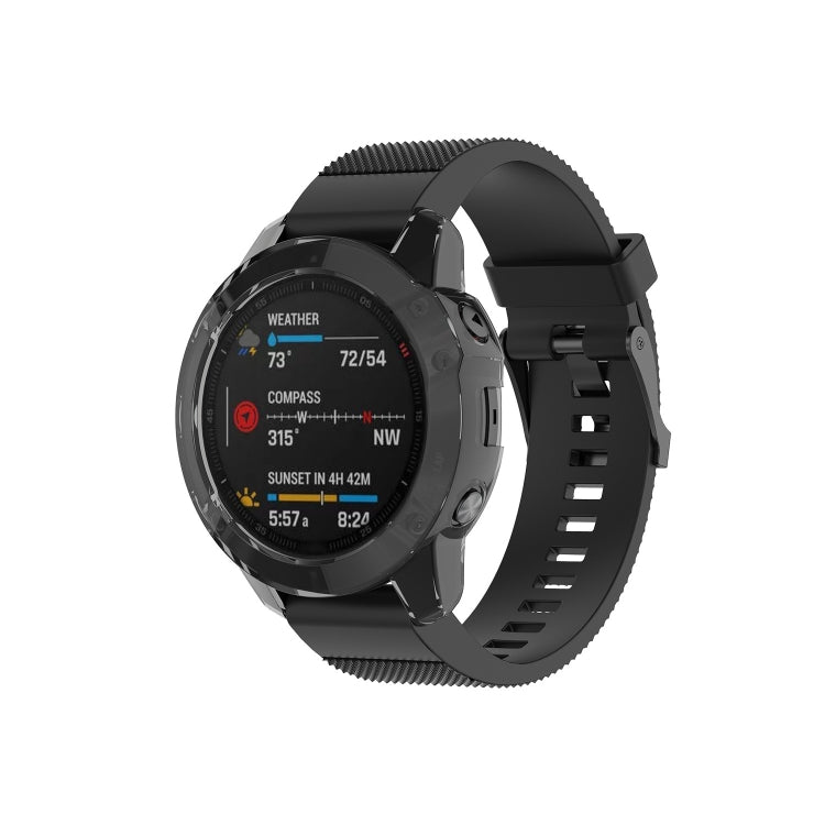 For Garmin Fenix 6 / 6 Pro Smart Watch Half Coverage TPU Protective Case