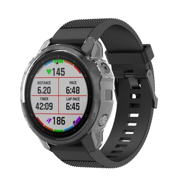 For Garmin Fenix 6S / 6S Pro Smart Watch Half Coverage TPU Protective Case