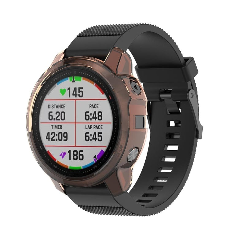 For Garmin Fenix 6S / 6S Pro Smart Watch Half Coverage TPU Protective Case