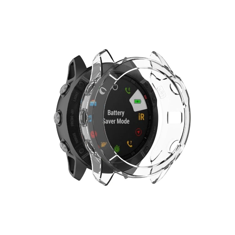 For Garmin Fenix 6X / 6X Pro Smart Watch Half Coverage TPU Protective Case
