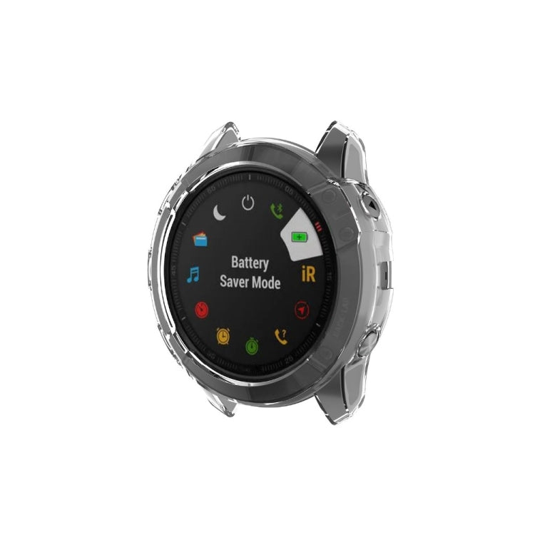 For Garmin Fenix 6X / 6X Pro Smart Watch Half Coverage TPU Protective Case