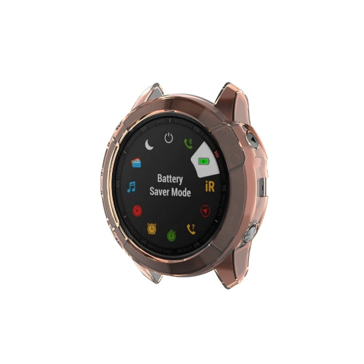 For Garmin Fenix 6X / 6X Pro Smart Watch Half Coverage TPU Protective Case