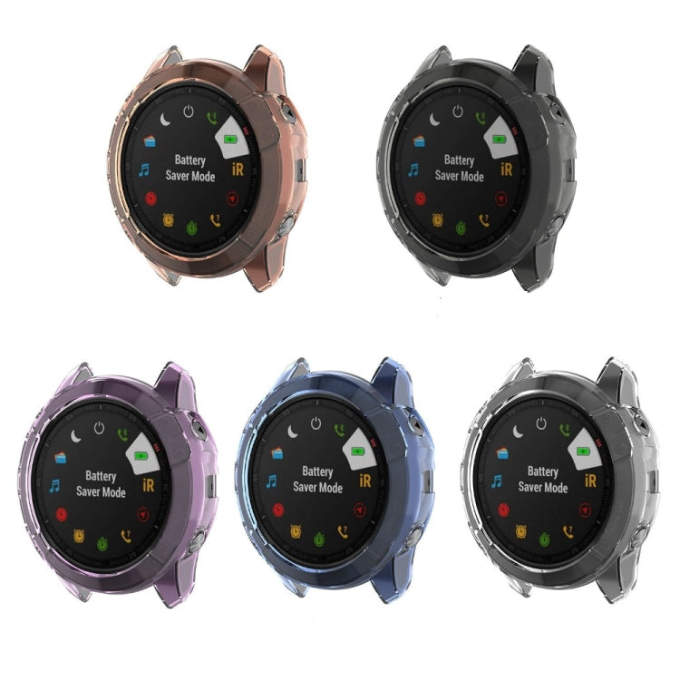 For Garmin Fenix 6X / 6X Pro Smart Watch Half Coverage TPU Protective Case
