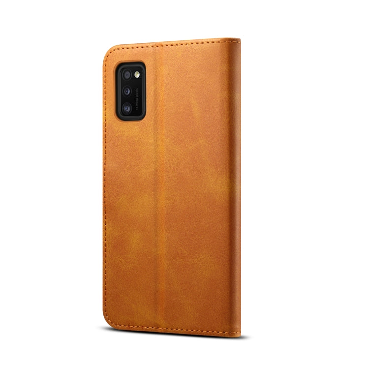 For Samsung Galaxy A41 GUSSIM Business Style Horizontal Flip Leather Case with Holder & Card Slots & Wallet