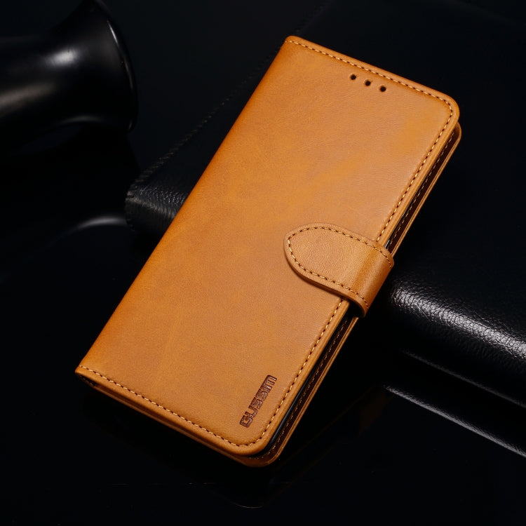 For Samsung Galaxy A41 GUSSIM Business Style Horizontal Flip Leather Case with Holder & Card Slots & Wallet