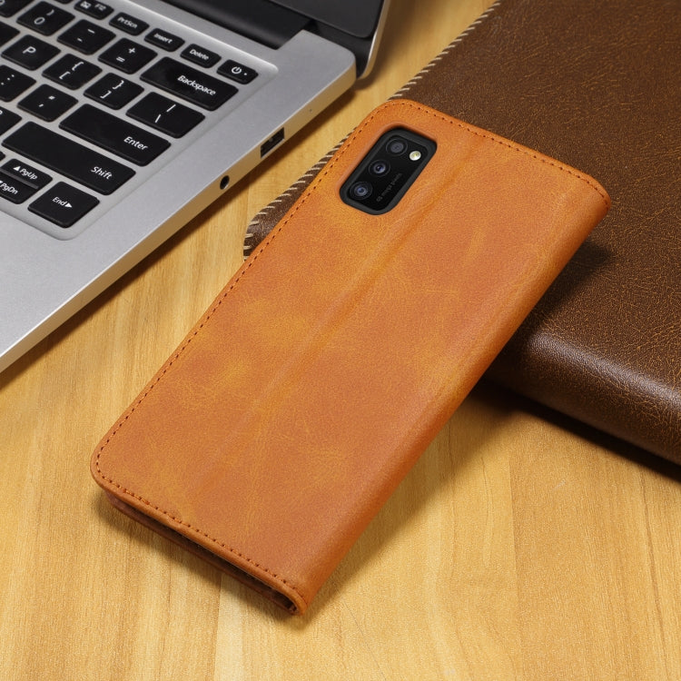 For Samsung Galaxy A41 GUSSIM Business Style Horizontal Flip Leather Case with Holder & Card Slots & Wallet