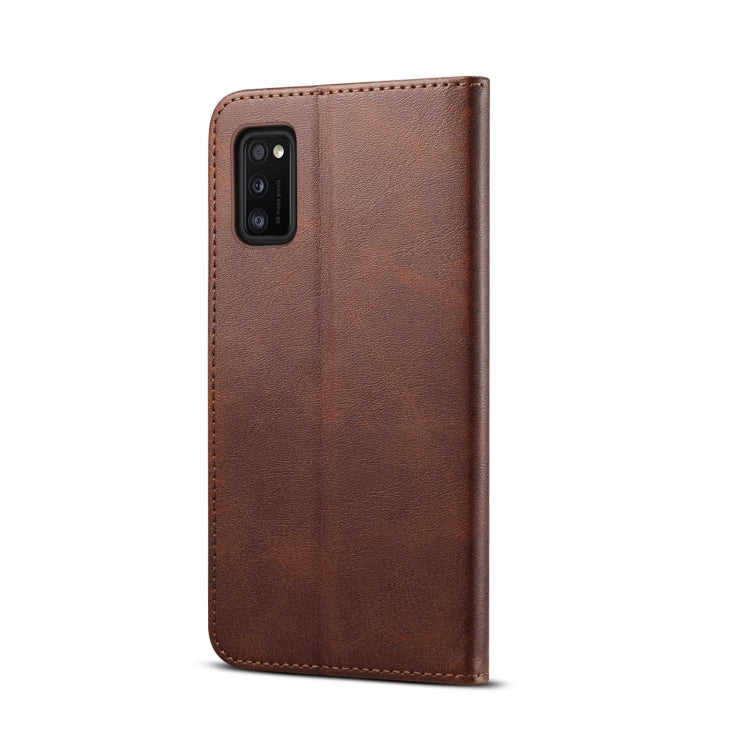 For Samsung Galaxy A41 GUSSIM Business Style Horizontal Flip Leather Case with Holder & Card Slots & Wallet