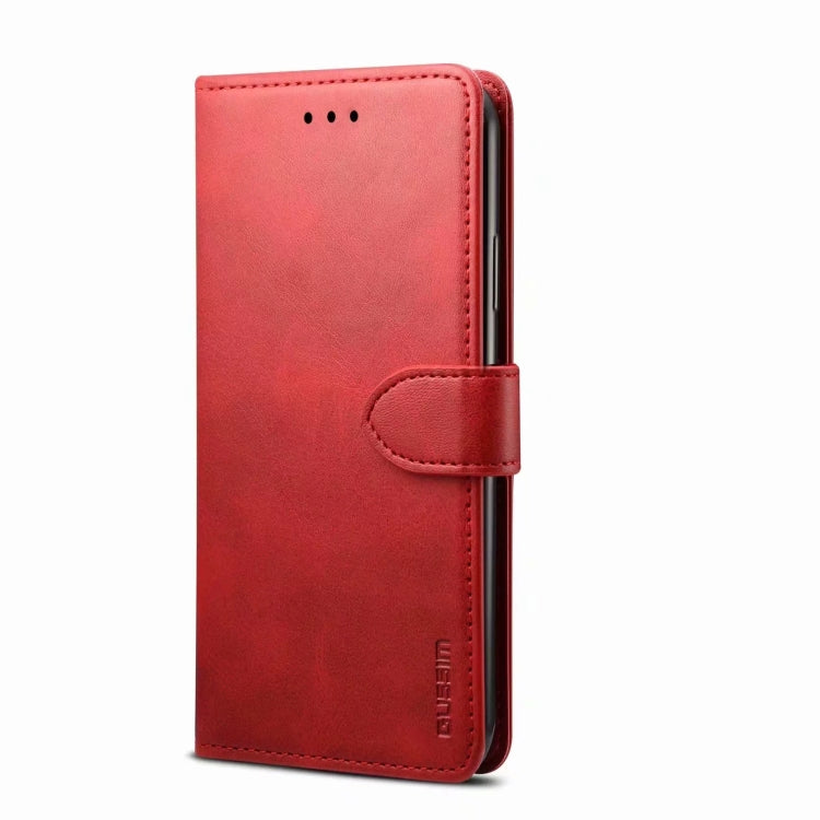 For Samsung Galaxy A41 GUSSIM Business Style Horizontal Flip Leather Case with Holder & Card Slots & Wallet