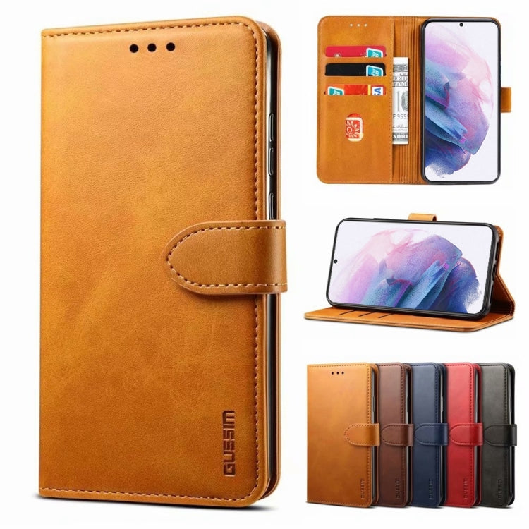 For Samsung Galaxy S21+ 5G GUSSIM Business Style Horizontal Flip Leather Case with Holder & Card Slots & Wallet