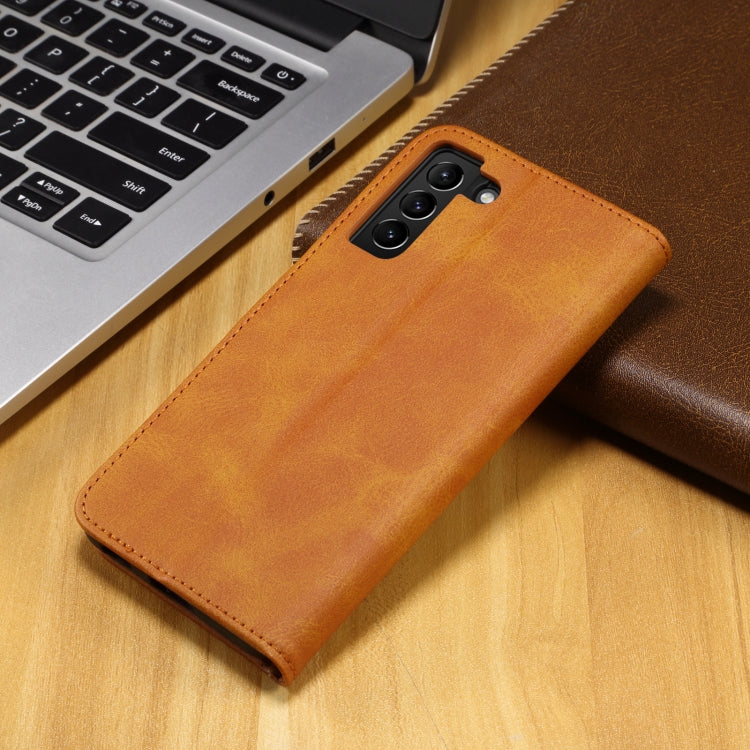 For Samsung Galaxy S21+ 5G GUSSIM Business Style Horizontal Flip Leather Case with Holder & Card Slots & Wallet