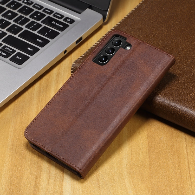 For Samsung Galaxy S21+ 5G GUSSIM Business Style Horizontal Flip Leather Case with Holder & Card Slots & Wallet