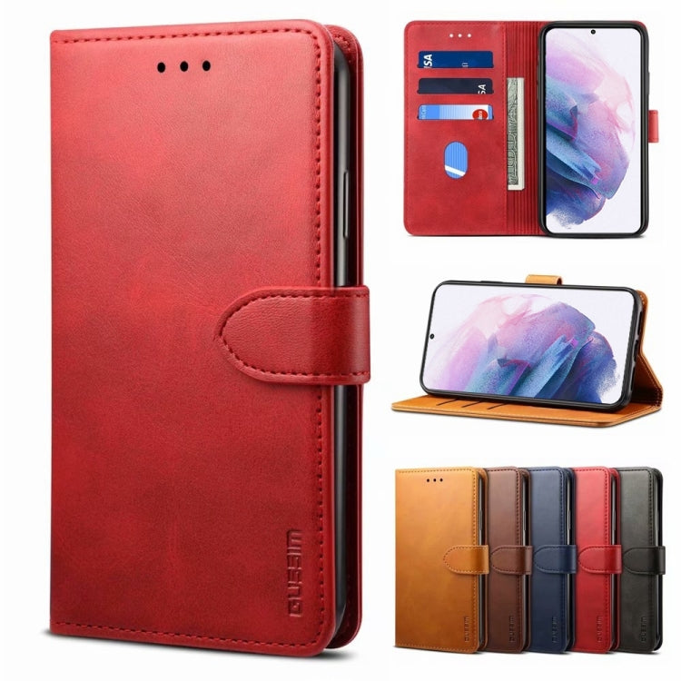 For Samsung Galaxy S21+ 5G GUSSIM Business Style Horizontal Flip Leather Case with Holder & Card Slots & Wallet