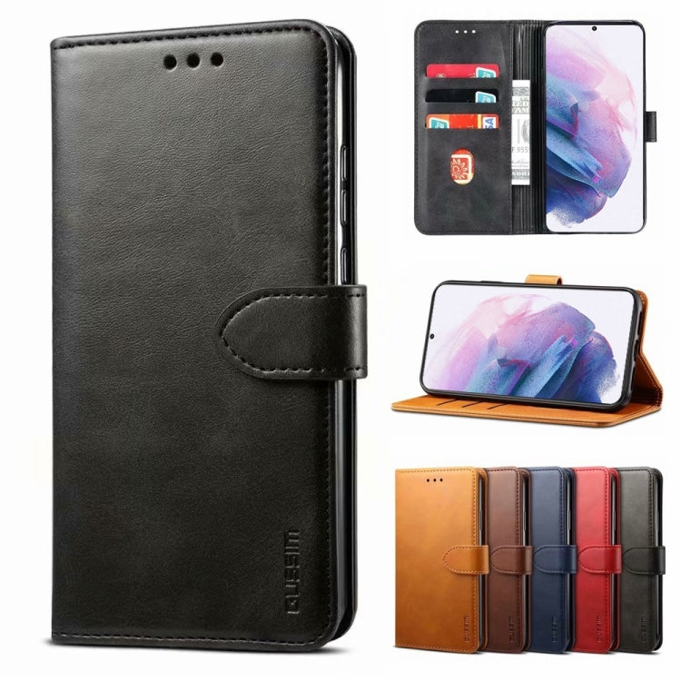 For Samsung Galaxy S21+ 5G GUSSIM Business Style Horizontal Flip Leather Case with Holder & Card Slots & Wallet