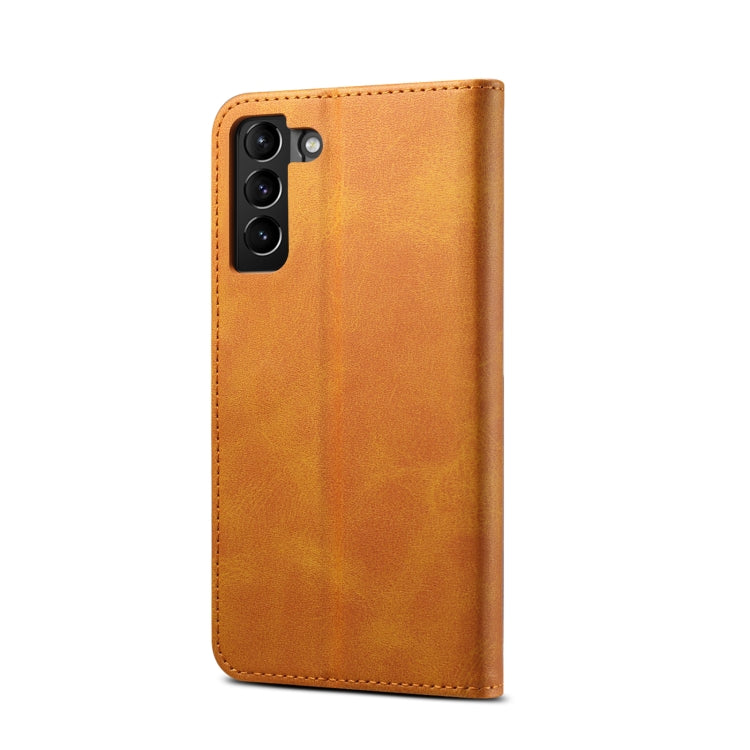 For Samsung Galaxy S21 FE GUSSIM Business Style Horizontal Flip Leather Case with Holder & Card Slots & Wallet
