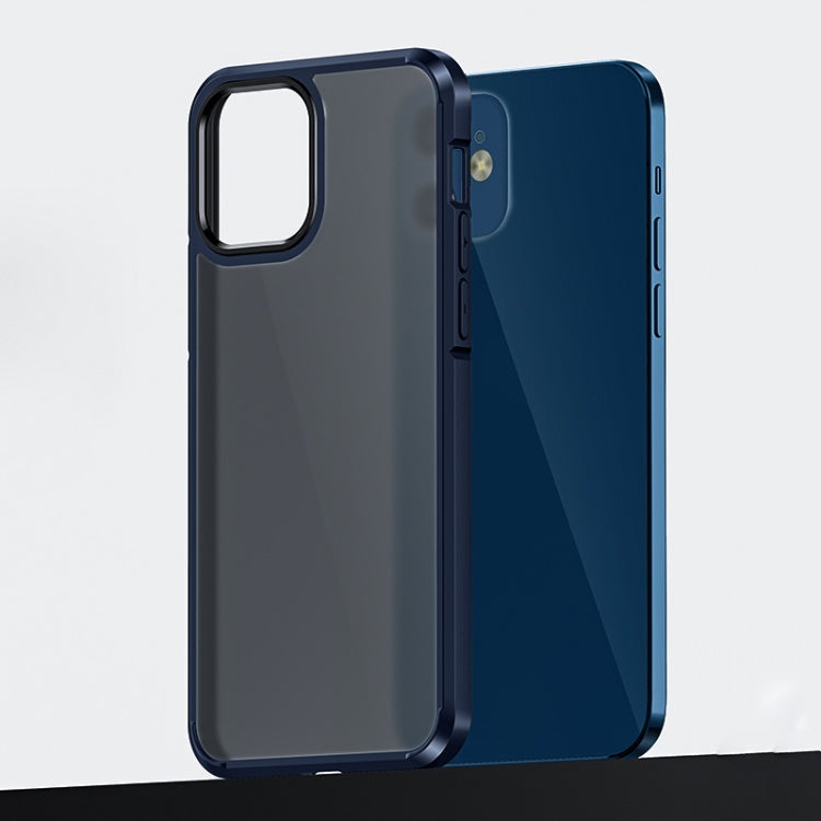 For iPhone 12 mini Ice-Crystal Matte PC+TPU Four-corner Airbag Shockproof Case