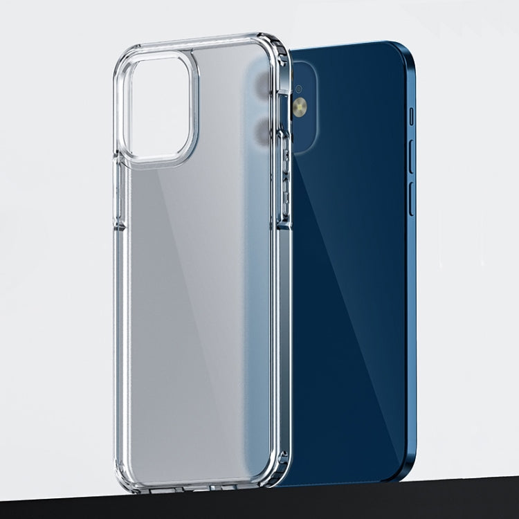 For iPhone 12 mini Ice-Crystal Matte PC+TPU Four-corner Airbag Shockproof Case
