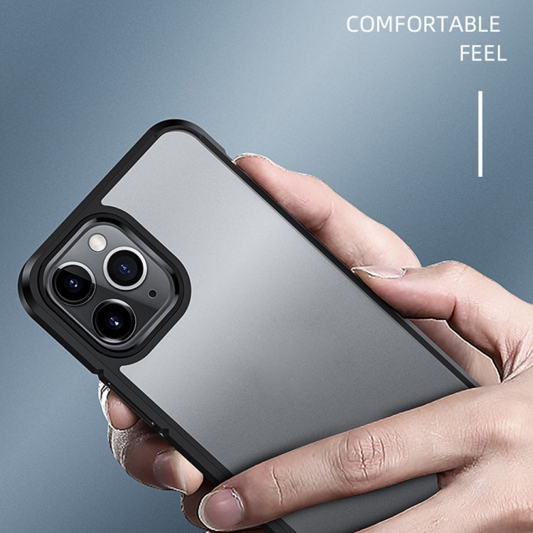 For iPhone 12 mini Ice-Crystal Matte PC+TPU Four-corner Airbag Shockproof Case