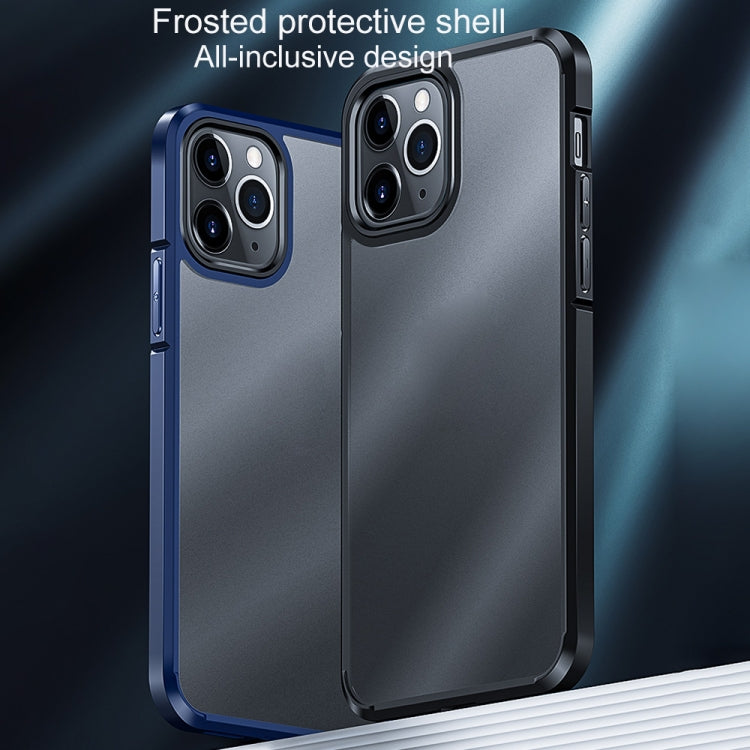 For iPhone 11 Pro Ice-Crystal Matte PC+TPU Four-corner Airbag Shockproof Case