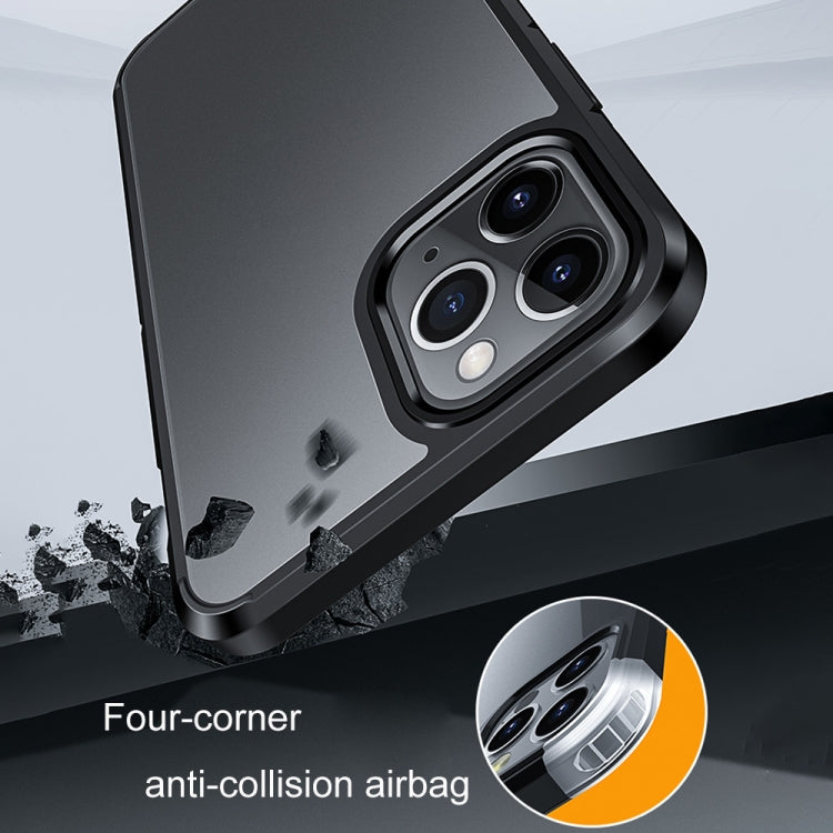 For iPhone 11 Pro Ice-Crystal Matte PC+TPU Four-corner Airbag Shockproof Case