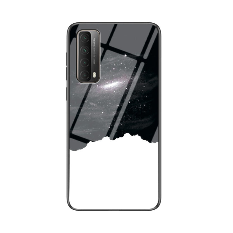 For Huawei P smart 2021 / Y7a Starry Sky Pattern Tempered Glass + TPU Shockproof Protective Case