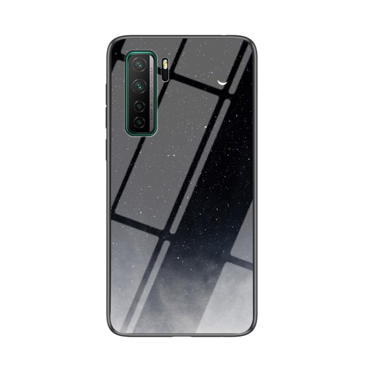 For Huawei nova 7 SE Starry Sky Pattern Tempered Glass + TPU Shockproof Protective Case
