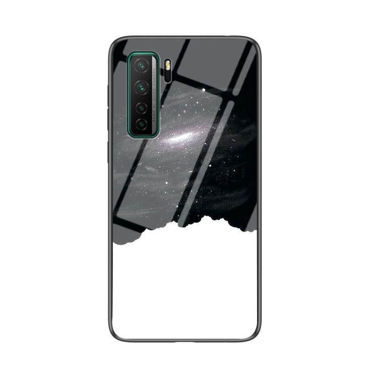 For Huawei nova 7 SE Starry Sky Pattern Tempered Glass + TPU Shockproof Protective Case