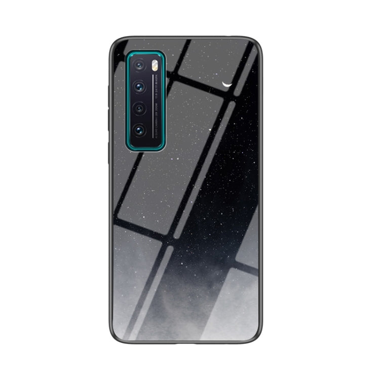 For Huawei nova 7 5G Starry Sky Pattern Tempered Glass + TPU Shockproof Protective Case