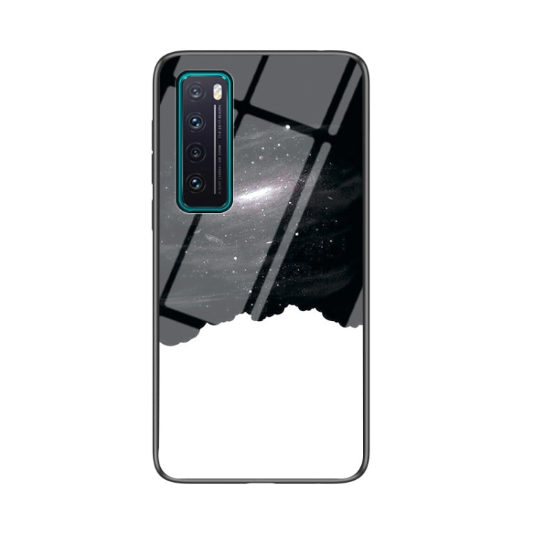 For Huawei nova 7 5G Starry Sky Pattern Tempered Glass + TPU Shockproof Protective Case