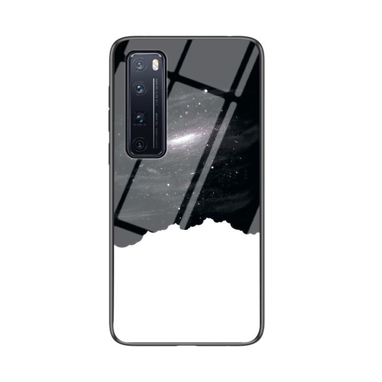 For Huawei nova 7 Pro 5G Starry Sky Pattern Tempered Glass + TPU Shockproof Protective Case
