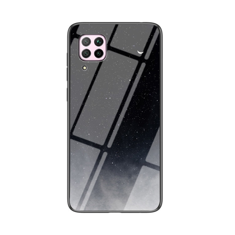 For Huawei nova 6 SE Starry Sky Pattern Tempered Glass + TPU Shockproof Protective Case