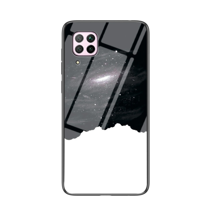 For Huawei nova 6 SE Starry Sky Pattern Tempered Glass + TPU Shockproof Protective Case