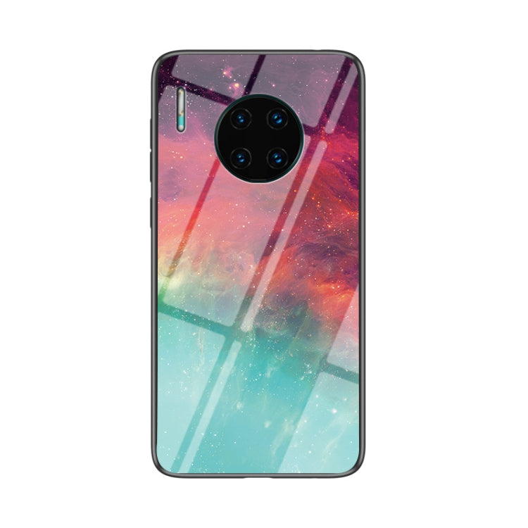 For Huawei Mate 30 Pro Starry Sky Pattern Tempered Glass + TPU Shockproof Protective Case