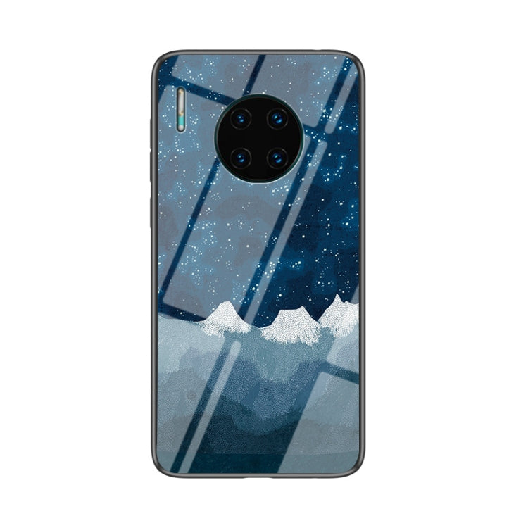 For Huawei Mate 30 Pro Starry Sky Pattern Tempered Glass + TPU Shockproof Protective Case