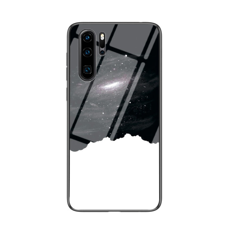 For Huawei P30 Pro Starry Sky Pattern Tempered Glass + TPU Shockproof Protective Case