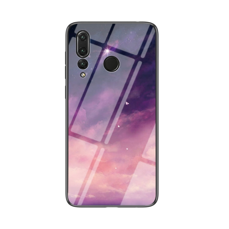 For Huawei Y9 Prime (2019) / P Smart Z Starry Sky Pattern Tempered Glass + TPU Shockproof Protective Case