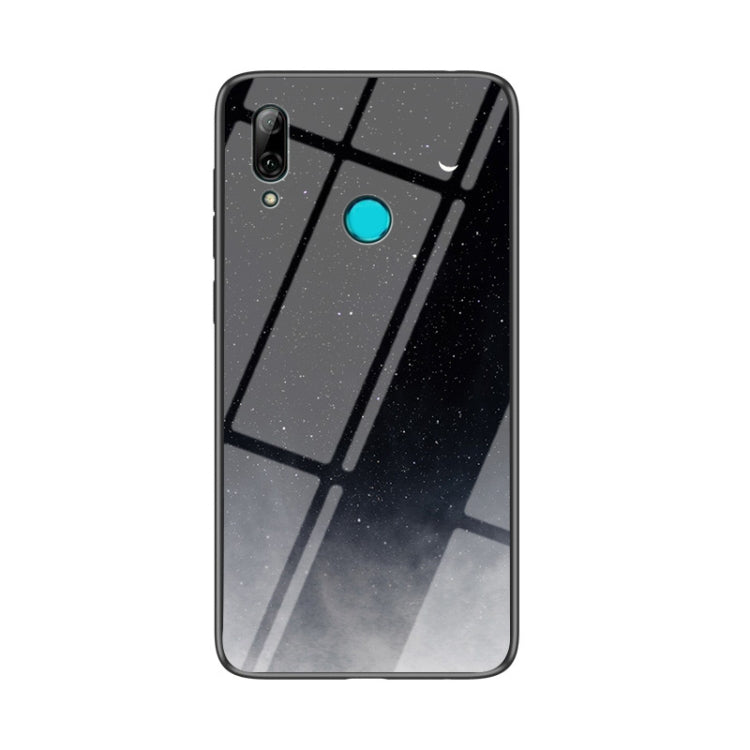For Huawei P smart 2019 Starry Sky Pattern Tempered Glass + TPU Shockproof Protective Case