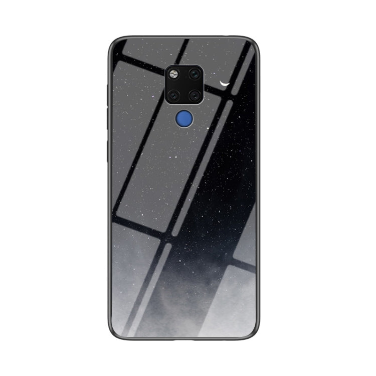 For Huawei Mate 20 X (5G) Starry Sky Pattern Tempered Glass + TPU Shockproof Protective Case