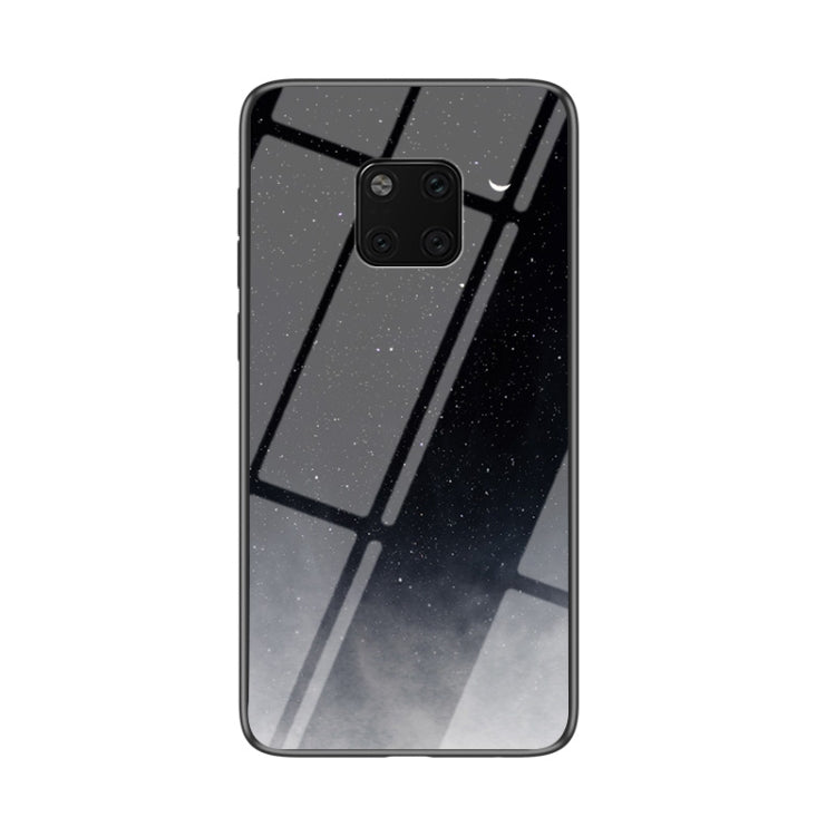 For Huawei Mate 20 Pro Starry Sky Pattern Tempered Glass + TPU Shockproof Protective Case