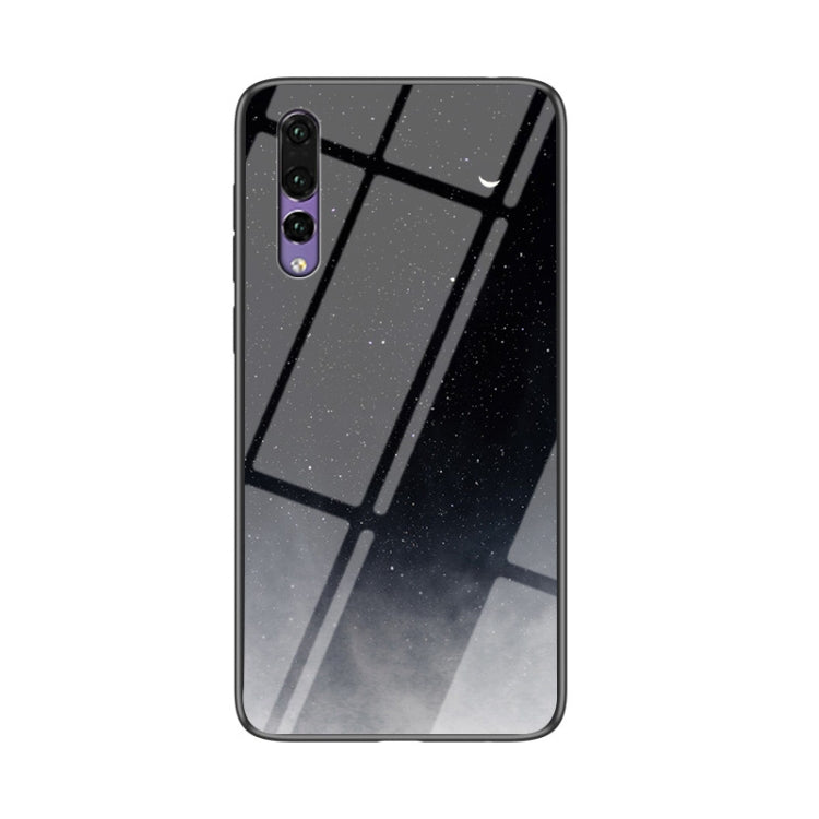 For Huawei P20 Pro Starry Sky Pattern Tempered Glass + TPU Shockproof Protective Case