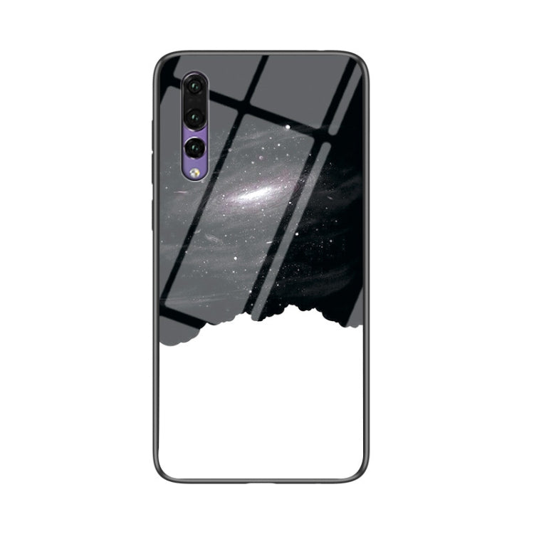 For Huawei P20 Pro Starry Sky Pattern Tempered Glass + TPU Shockproof Protective Case