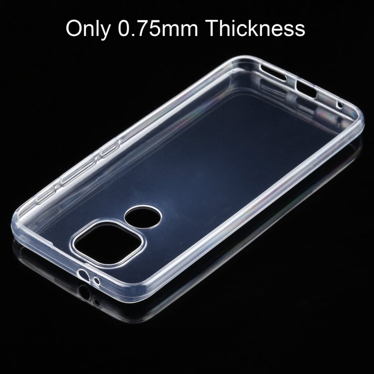 For Motorola Moto G9 Play 0.75mm Ultra-thin Transparent TPU Soft Protective Case