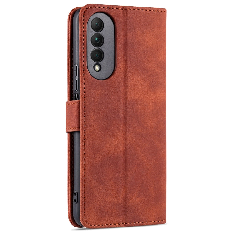 For Honor X20 SE AZNS Skin Feel Calf Texture Horizontal Flip Leather Case with Card Slots & Holder & Wallet