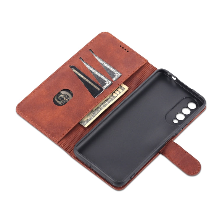 For Honor X20 SE AZNS Skin Feel Calf Texture Horizontal Flip Leather Case with Card Slots & Holder & Wallet