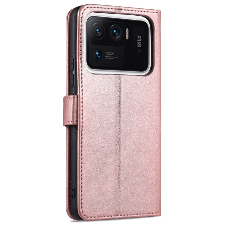 For Xiaomi Mi 11 Ultra AZNS Skin Feel Calf Texture Horizontal Flip Leather Case with Card Slots & Holder & Wallet